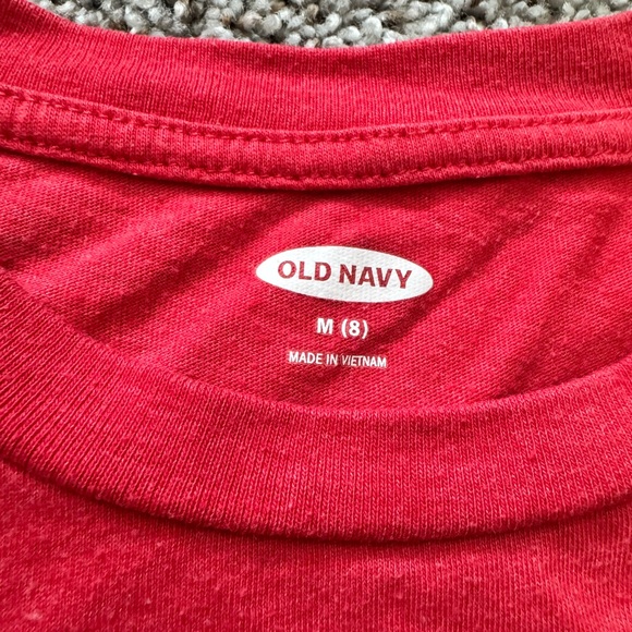 Kids' Short Sleeve Crew Neck Tee in Red - Picture 2 of 2